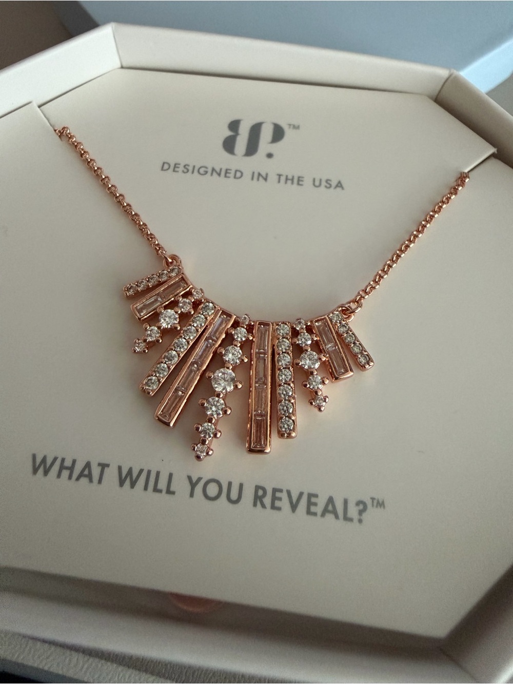 Bomb Party “Sparkle Is My Love Language” Necklace | CZ | Rose Gold